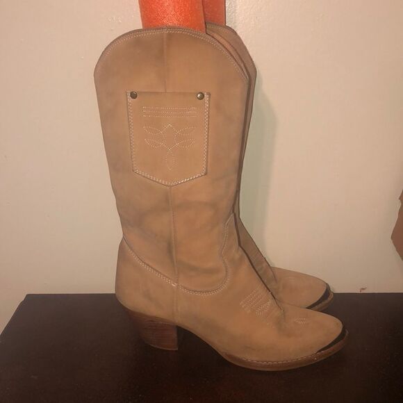 Vintage Zodiac Suede Leather Boots - Picture 3 of 8